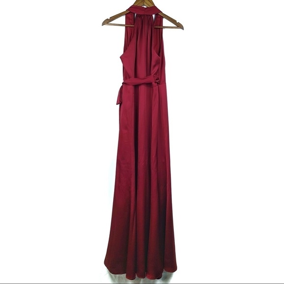 Hutch Ruby Satin wrap maxi dress - Picture 4 of 5